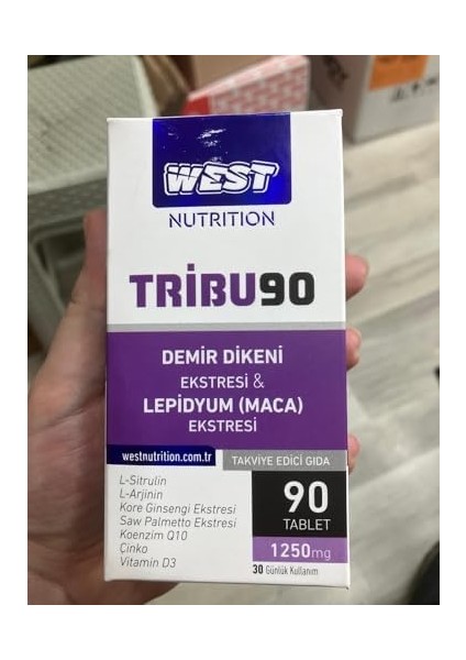 West Nutrition TRIBU90 Erkeklere Özel Demir Dikeni & Lepidyum (Maca) Ekstresi 90 Tablet fiyatları