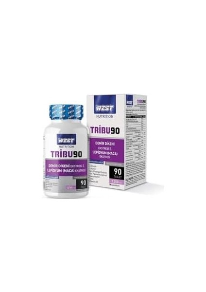 West Nutrition TRIBU90 Erkeklere Özel Demir Dikeni & Lepidyum (Maca) Ekstresi 90 Tablet modelleri