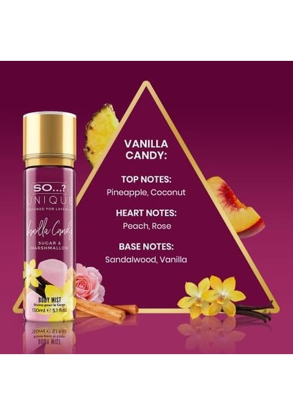 So...? Unique Vanilla Candy Vücut Spreyi 150ML