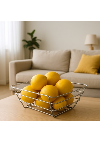 2'li Üçgen Sepet, Meyve Sepeti, Ekmek Sepeti, Modern Tel Sepet fiyatları