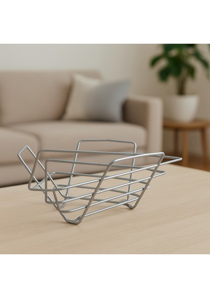 2'li Üçgen Sepet, Meyve Sepeti, Ekmek Sepeti, Modern Tel Sepet fırsatları