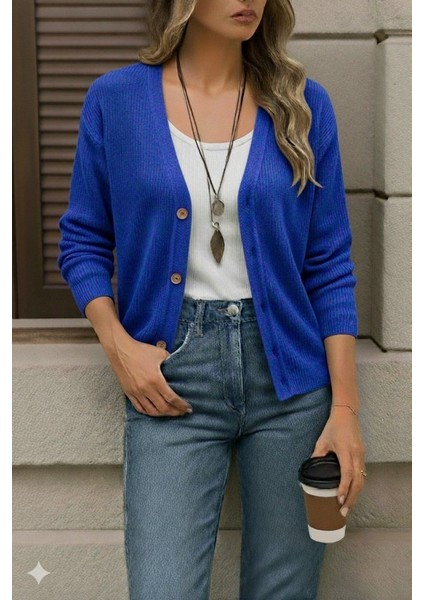 Düğme Detay Triko Bluz modelleri