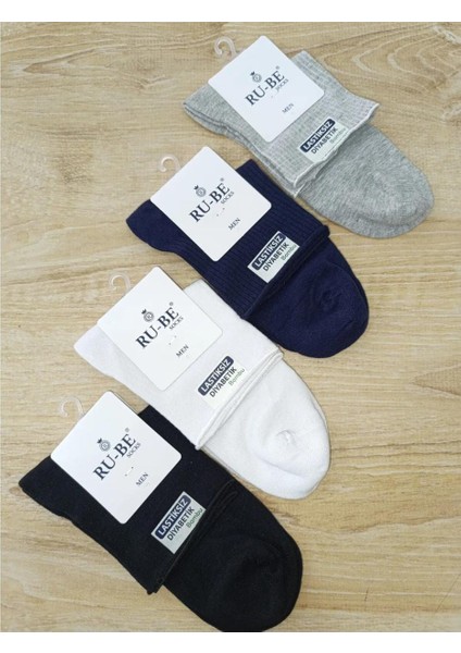 Diabetik Bambu Çorap Rahat Lastik Dikişsizçorap 4'lü