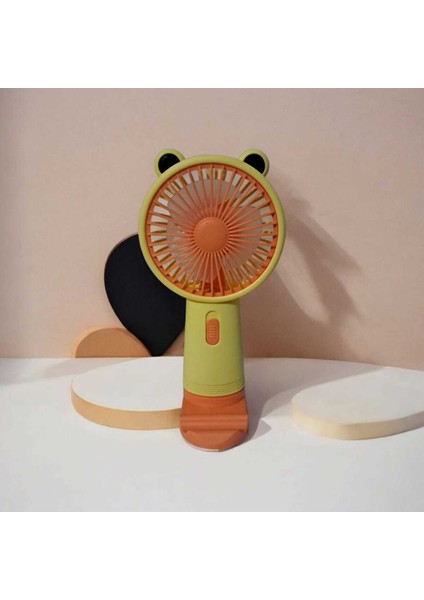 Taşınabilir Fan + Telefon Standlı | USB El Tipi Mini Fan | Sevimli Fan Cep Telefonu Standart Tutucu modelleri