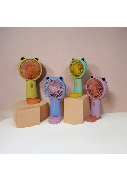 Taşınabilir Fan + Telefon Standlı | USB El Tipi Mini Fan | Sevimli Fan Cep Telefonu Standart Tutucu indirimleri