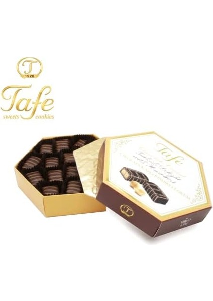 Tafe Altıgen Kutu Çikolata Kaplı Fındıklı Lokum 175GR modelleri