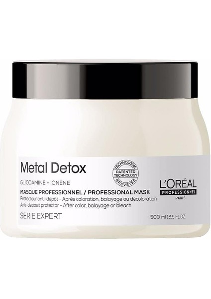 L&apos;oreal Professıonnel Parıs Serie Expert Metal Detox Işlem Görmüş Saçlar Için Maske 500ML