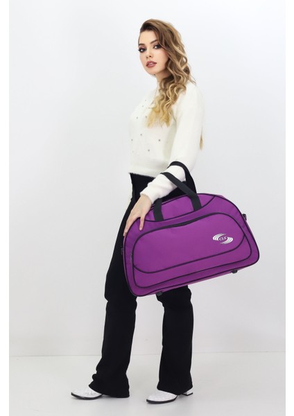 Mor Spor ve Seyahat Çantası – Ayakkabı Bölmeli, Su Geçirmez, Omuz Askılı Antrenman Çantası modelleri