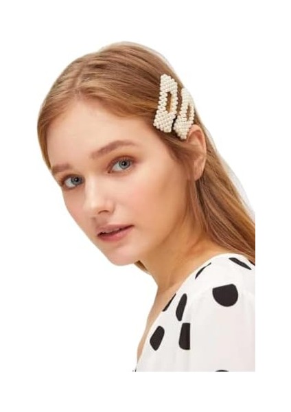 Kadın Incili Luxury Zara Model Yan Çıt Çıt Saç Tokası 02 2&apos;li