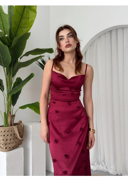 Dora Çiçek Detaylı Elbise