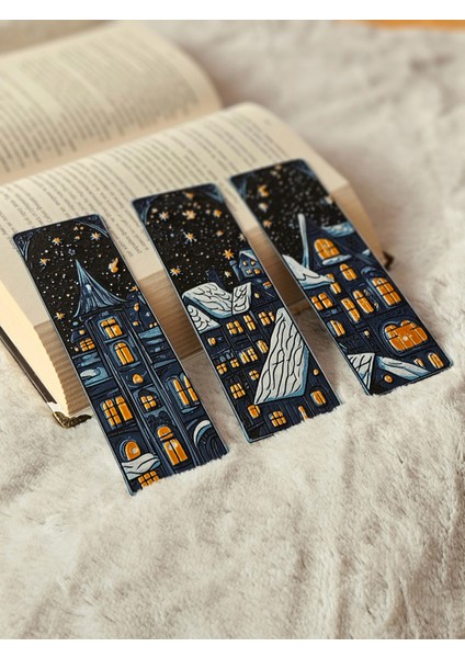 Noel Kış Parıltısı Kabartmalı Kitap Ayracı 3lü Set modelleri