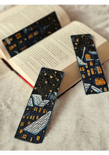 Noel Kış Parıltısı Kabartmalı Kitap Ayracı 3lü Set fırsatları