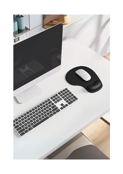 Bilek Destekli Ergonomik Kaymaz Taban Mouse Pad, Masa Pedi Siyah fiyatları