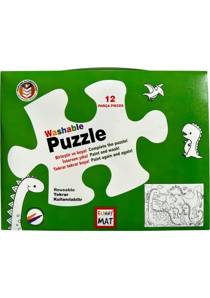 Akademi Çocuk Mat Washable Puzzle Dinazor Çağı Paket fiyatları