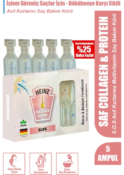 Yıpranmış Saçlar Için Şok Bakım & Saç Vitamini 5li Ampul