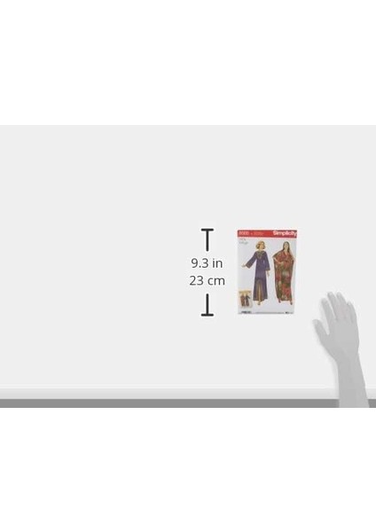 US8505A Kesim Deseni, Kadınlar Için, Kağıt, Beyaz, 22 x 15 x 1 cm