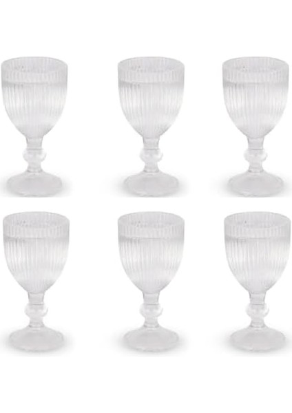 6’lı Cam Kahve Yanı Su Bardağı – Şık ve Zarif Tasarım, 10 cm Yükseklik