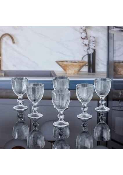 6’lı Cam Kahve Yanı Su Bardağı – Şık ve Zarif Tasarım, 10 cm Yükseklik fiyatları