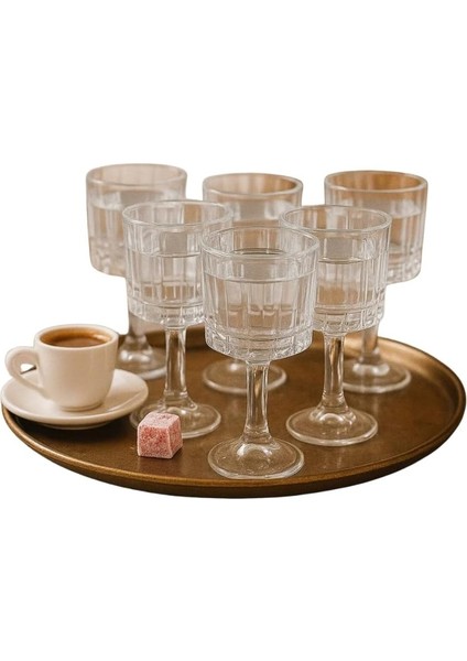 6’lı Ayaklı Cam Kahve Yanı Seti – Şık Tasarımlı, Kristal Görünümlü, Misafir Sunum ve Özel Davetler Için Bardak Takımı fiyatları