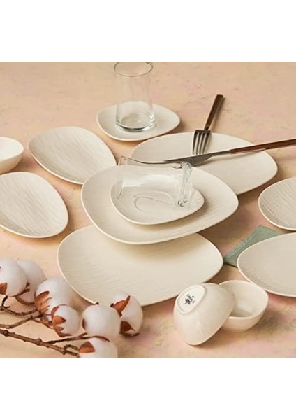 Oyster Porselen 26 Parça 6 Kişilik Kahvaltı/servis Takımı