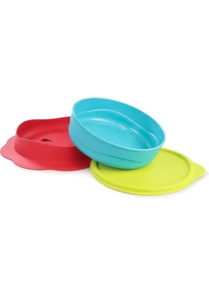 Çocuk Tabağı 500 ml Limonu Mavi Kırmızı Bebek Kaymaz Çocuk Tabağı fiyatları