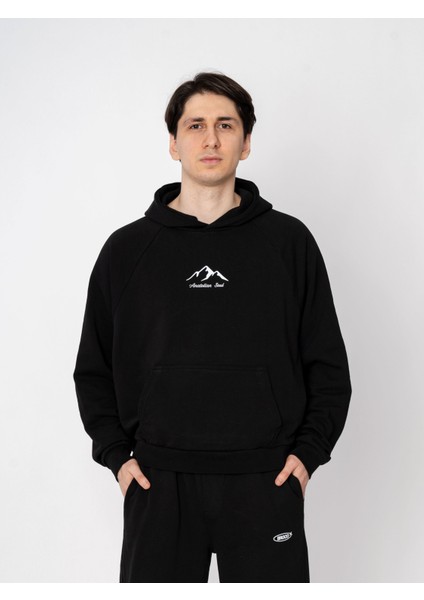 Unisex Oversize Kapüşonlu Baskılı Anatolian Soul Sweatshirt fiyatları