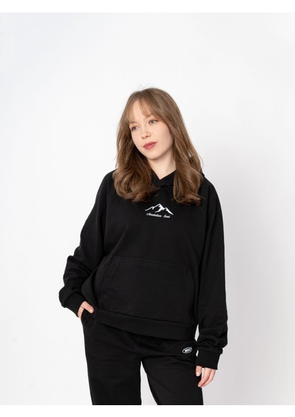 Unisex Oversize Kapüşonlu Baskılı Anatolian Soul Sweatshirt