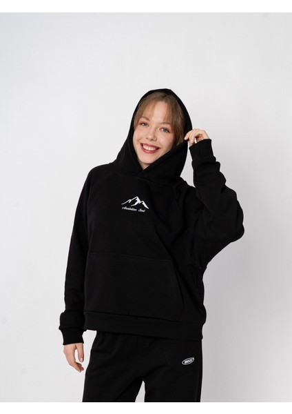 Unisex Oversize Kapüşonlu Baskılı Anatolian Soul Sweatshirt