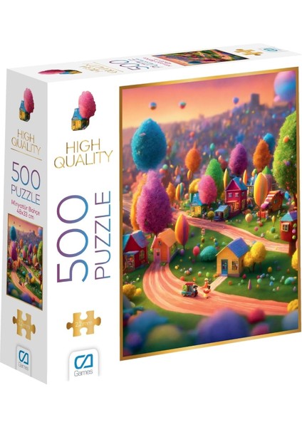Minyatür Bahçe 500 Parça 2,2mm Kalınlık 33X48CM Profesyonel Hobi Puzzle Yapboz Serisi fiyatları