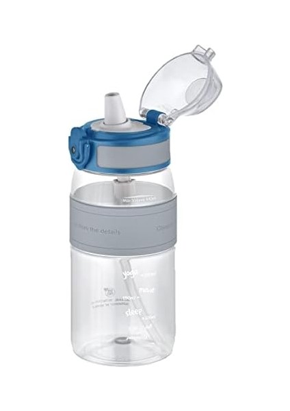 Pipetli(Isırılamaz) 440 ml Silikon Gövde Tritan Su Matarası fiyatları