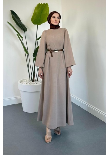 Blake Fitilli Kemerli Elbise Sütlü Kahve fiyatları