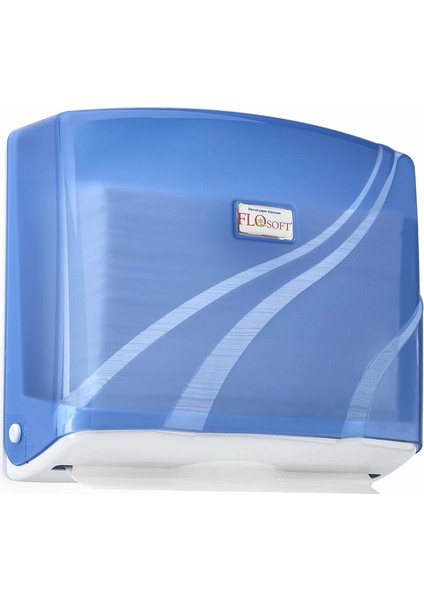 Z Katlamalı Kağıt Havluluk 200&APOS;LÜ - Pratik Kullanım, Hijyenik Tasarım ve Kolay Montaj - Kağıt Havlu Peçetelik (F177-MAVI)