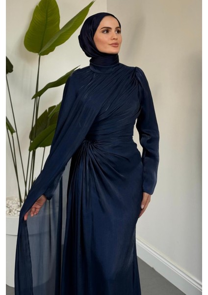 Mari Jan Jan Kumaş Balık Abiye Lacivert fiyatları