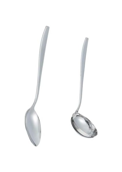 Nehir Servis Kepçe Servis Kaşık Takımı 2 Li Set