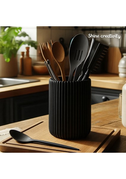 Tezgah Üstü Kaşıklık Kepçelik Mutfak Organizeri