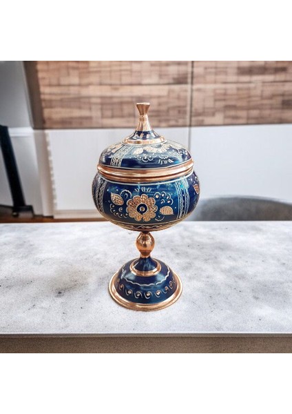 Bakır Şekerlik 26*12 cm Saf Bakır Şekerlik Büyük El Işlemeli Bakır Çikolatalık Erzurum Bakır Gondol fiyatları