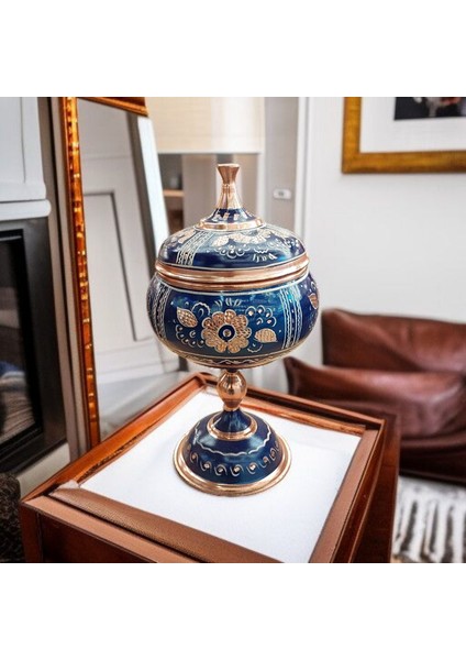 Bakır Şekerlik 26*12 cm Saf Bakır Şekerlik Büyük El Işlemeli Bakır Çikolatalık Erzurum Bakır Gondol fırsatları