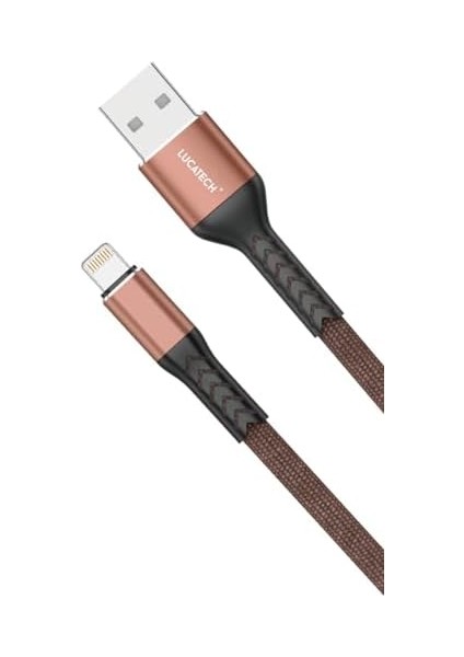 Lightning Hızlı Şarj Kablosu – Kahverengi, Örgülü ve Kırılmaz, 1m USB Girişli modelleri
