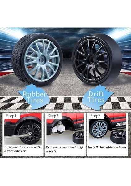 Rc Uzaktan Kumandalı 15 Km/h Hız Yapan 4x4 Arabası Tekerlekleri Değiştirilebilir Parkur Arabası Ekstra Ekipmanlarla modelleri