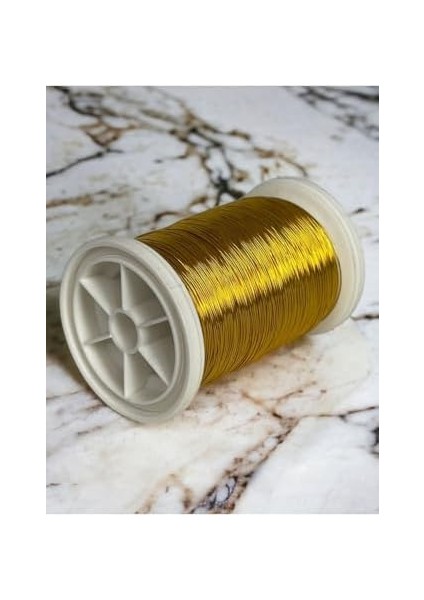 Filografi 0.30MM (100GR -150M) Bakır Üstü Gümüş Kaplı Altın Renkli Filografi Teli fiyatları