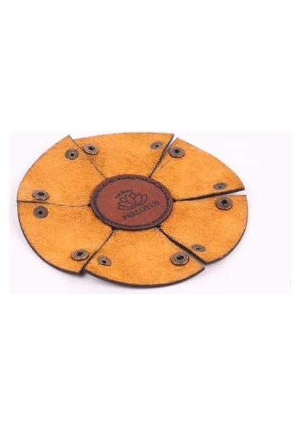 Deri El Yapımı Deri Kahverengi Çerez Kasesi-1 Adet modelleri