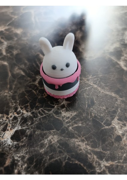 3D Click Tavşan Anahtarlık