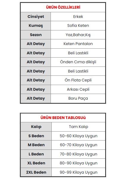 Erkek Keten Cepli Çıma Dikişli Jogger Buggy Pantalon Rahat Kalıp