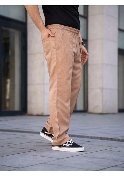 Erkek Keten Cepli Çıma Dikişli Jogger Buggy Pantalon Rahat Kalıp indirimleri