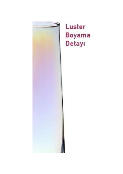 Borosilikat Cam Sürahi, Lüster Boyamalı, Metal Kapaklı, 1.8l Kapasiteli, Dalgalı Konik Form, Ergonomik Kulplu, Şeffaf, Sıcağa Dayanıklı, Modern Tasarım