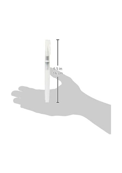 TIP33080 Tim Holtz Ince Detaylandırıcı Uçlu Su Fırçası, 15 Cm, Beyaz