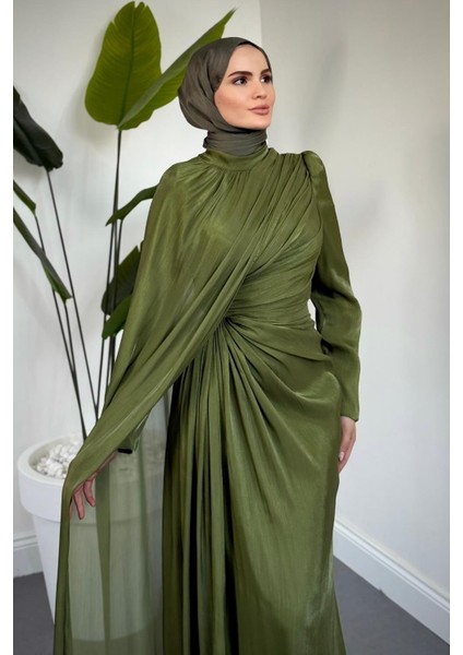 Mari Jan Jan Kumaş Balık Abiye Haki modelleri