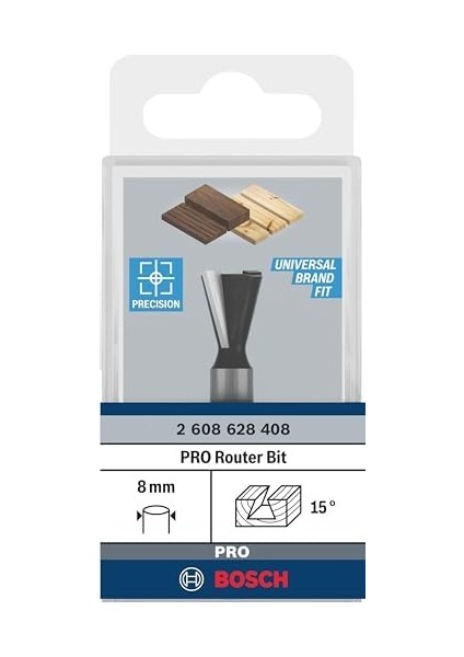 Professional Professional Aksesuar 2 608 628 408 Çinko Ucu 8 Mm, D1 14,0 Mm, U 14,0 Mm, 15° fiyatları