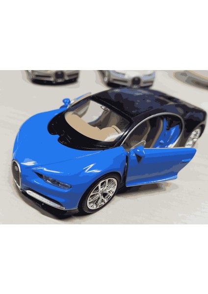 Oyuncak Metal Model Araba 1/36 Çek Bırak Bugatti Chiron Mavi fiyatları