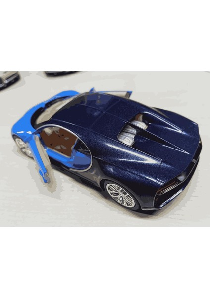 Oyuncak Metal Model Araba 1/36 Çek Bırak Bugatti Chiron Mavi fırsatları